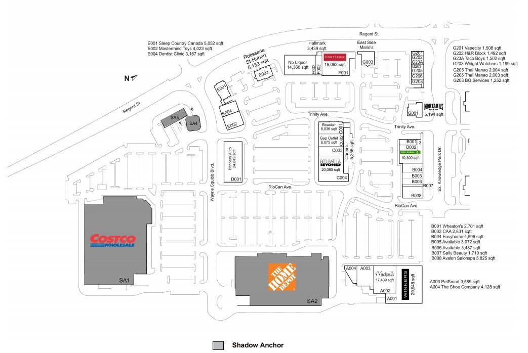 9 Riocan Ave, Fredericton, NB for lease Site Plan- Image 1 of 2