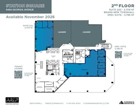 1100 Wayne Ave, Silver Spring, MD à louer Plan d’étage- Image 1 de 1