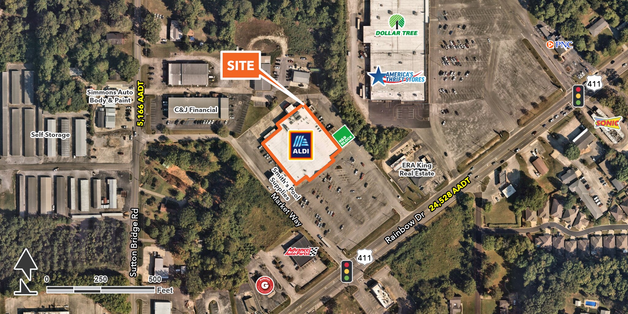 3331 Rainbow Dr, Rainbow City, AL à louer Photo du bâtiment- Image 1 de 4