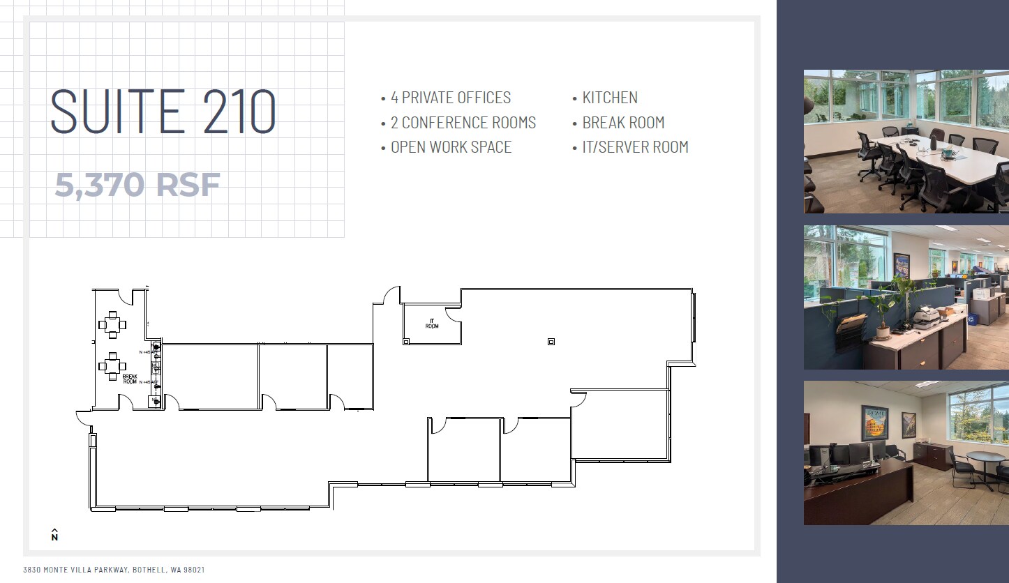 3830 Monte Villa Pky, Bothell, WA for lease Floor Plan- Image 1 of 1