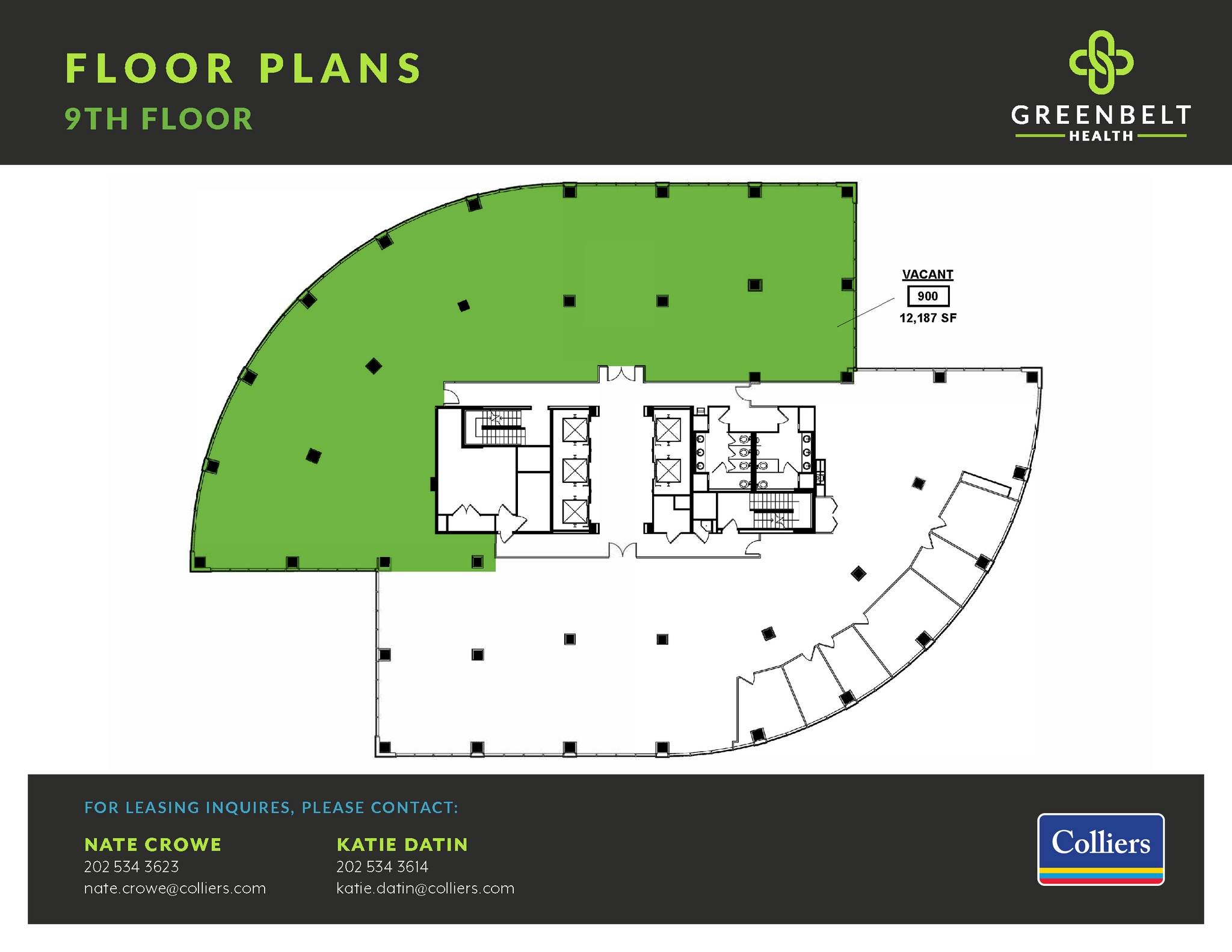 7501 Greenway Center Dr, Greenbelt, MD à louer Plan d’étage- Image 1 de 1