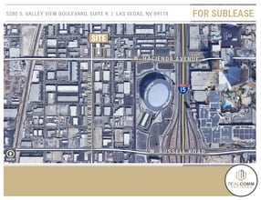 5280 S Valley View Blvd, Las Vegas, NV - AERIAL  map view