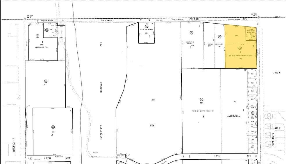 14490 E Colfax Ave, Aurora, CO for lease - Plat Map - Image 2 of 2