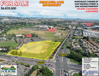 More details for NEC East Bidwell Street & Oak Avenue Parkway, Folsom, CA - Land for Sale