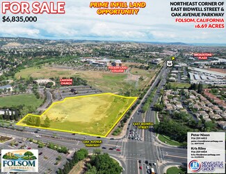 Plus de détails pour NEC East Bidwell Street & Oak Avenue Parkway, Folsom, CA - Terrain à vendre