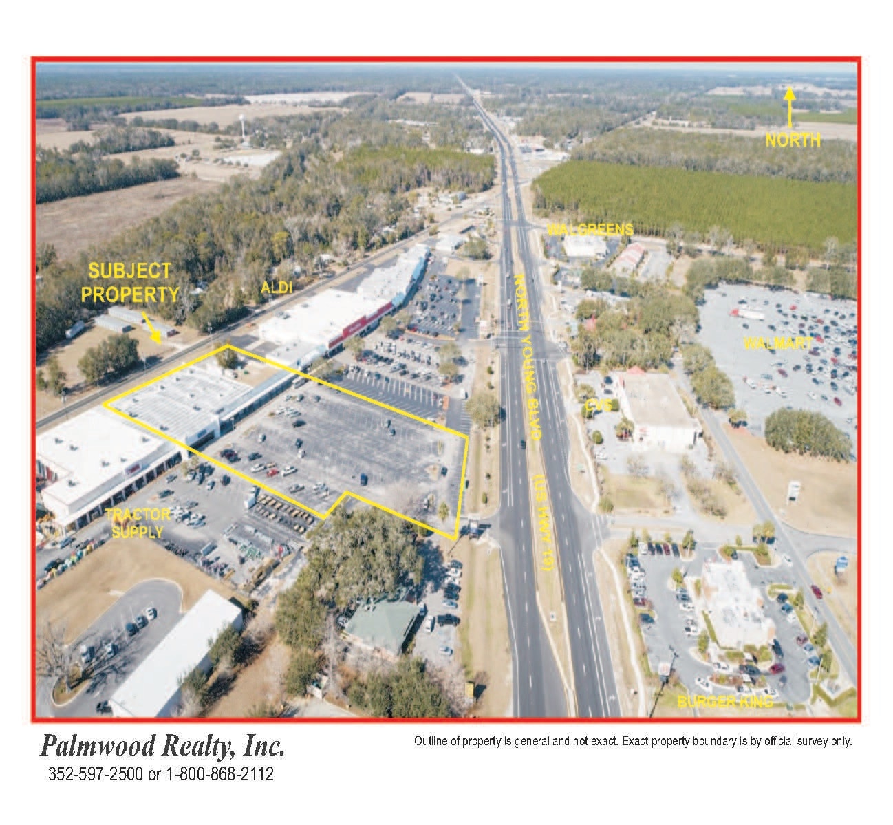 2202 N Young Blvd, Chiefland, FL for sale Aerial- Image 1 of 7