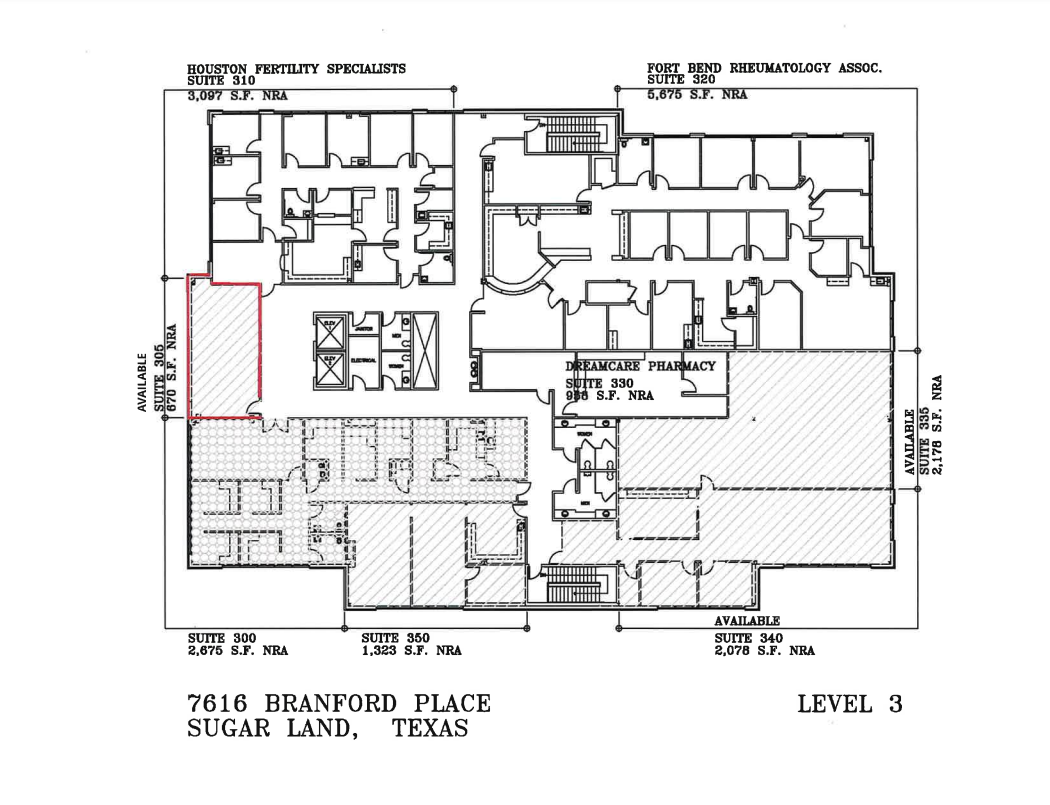 7616 Branford Pl, Sugar Land, TX à louer Plan d  tage- Image 1 de 1