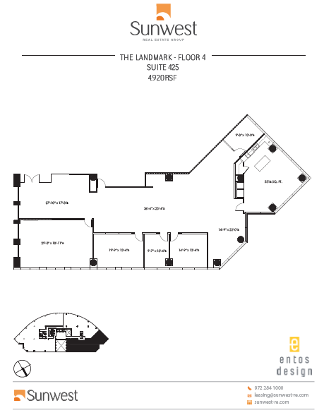 14800 Landmark Blvd, Dallas, TX à louer Plan d’étage- Image 1 de 1