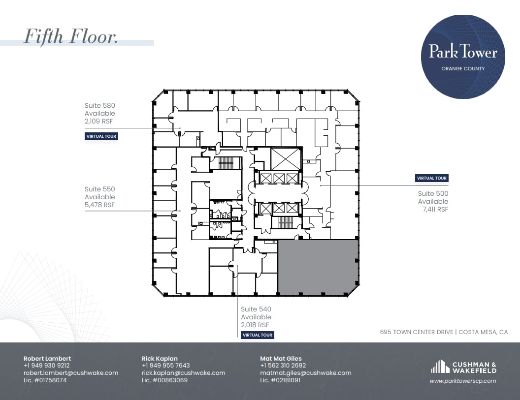 650 Town Center Dr, Costa Mesa, CA for lease Floor Plan- Image 1 of 1