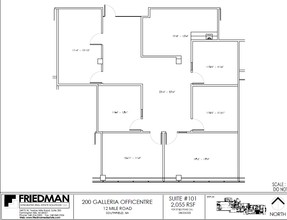 300 Galleria Officentre, Southfield, MI for lease Floor Plan- Image 1 of 2