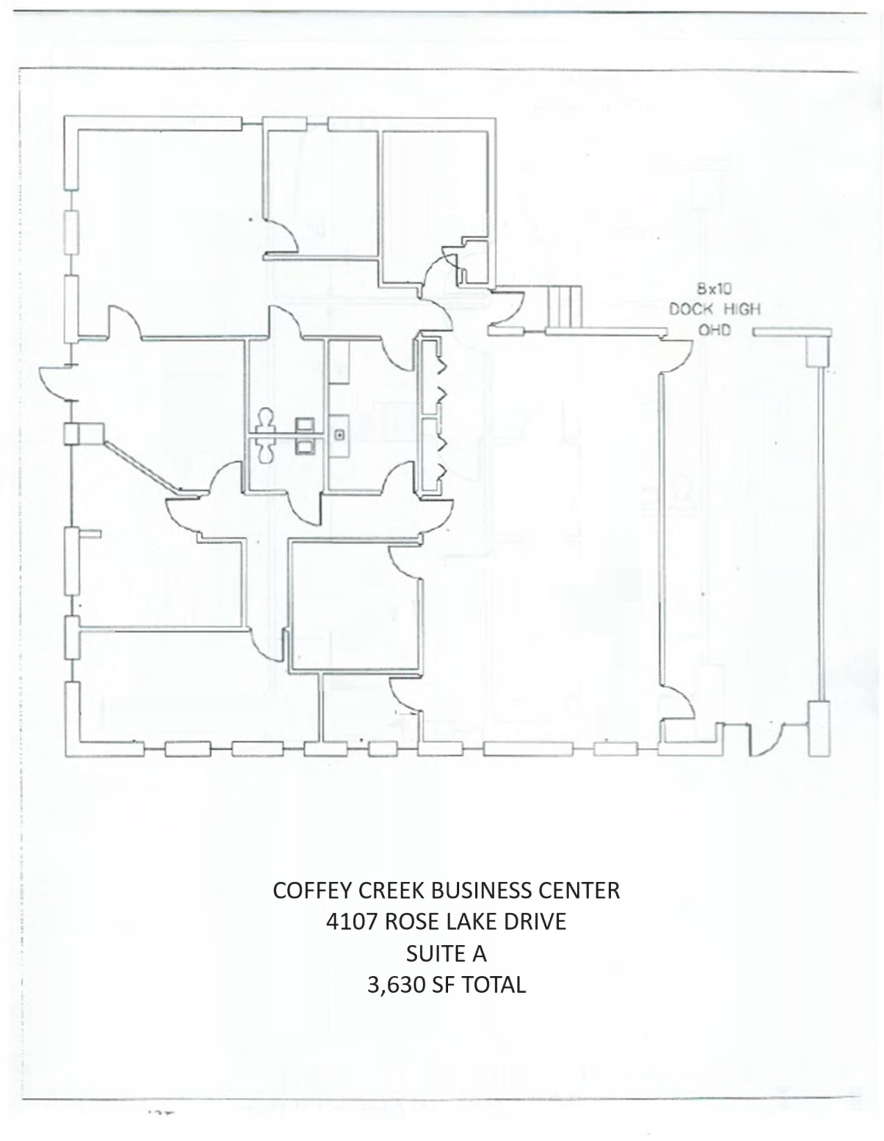 4107 Rose Lake Dr, Charlotte, NC for lease Floor Plan- Image 1 of 1