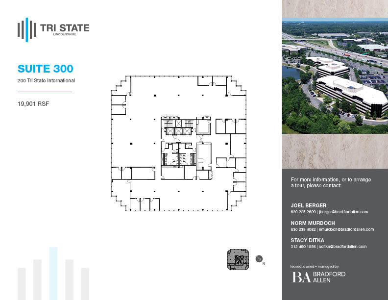 300 Tri State International, Lincolnshire, IL for lease Floor Plan- Image 1 of 1