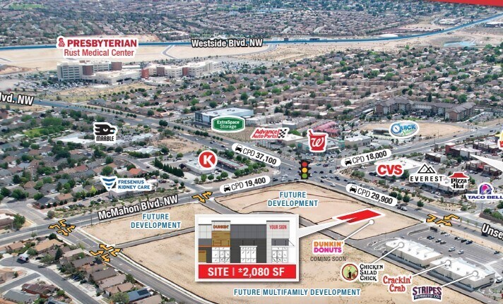 10631-10641 Unser Blvd NW, Albuquerque, NM à louer - Aérien - Image 2 de 3