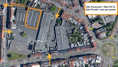 Tourcoing - Aerial map view