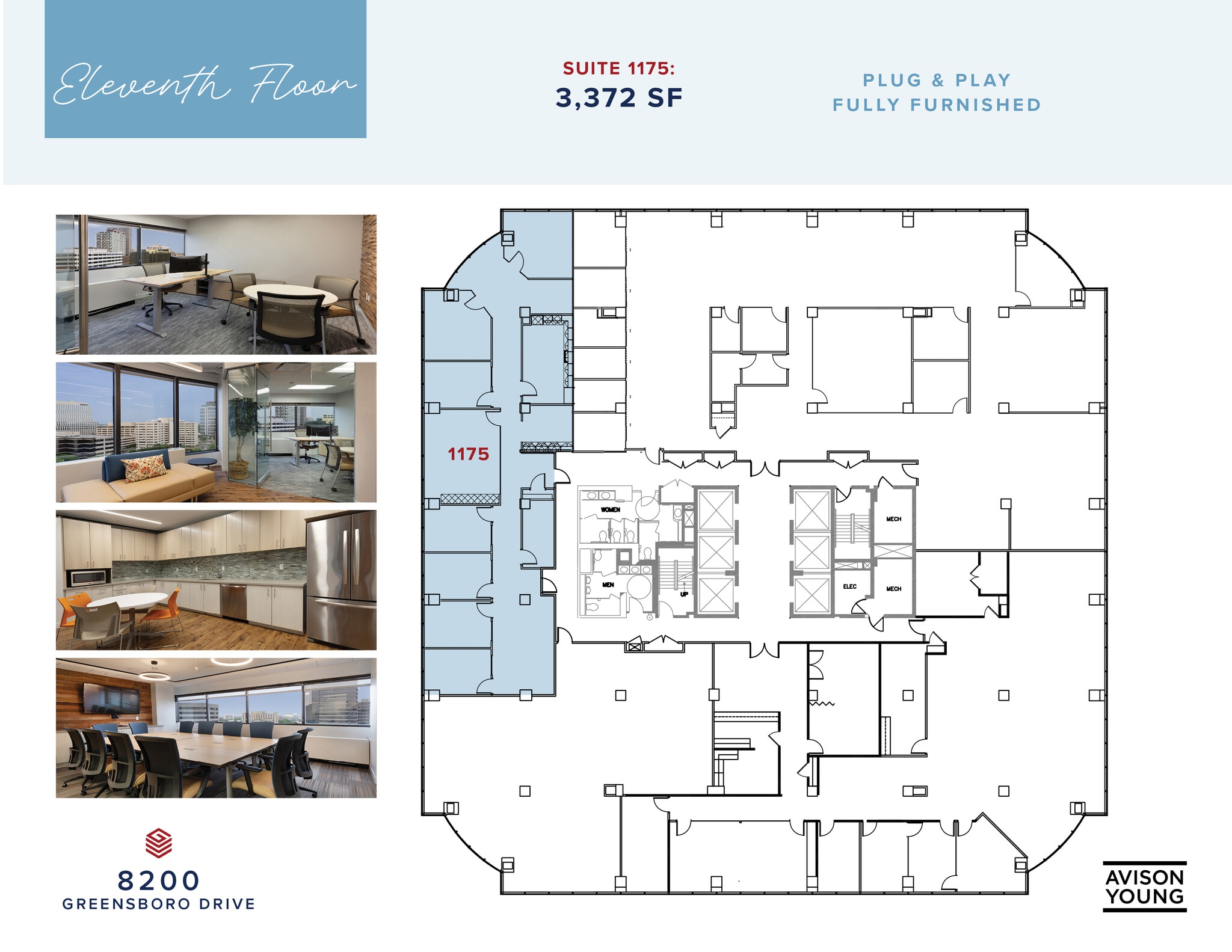 8180-8200 Greensboro Dr, McLean, VA for lease Floor Plan- Image 1 of 6
