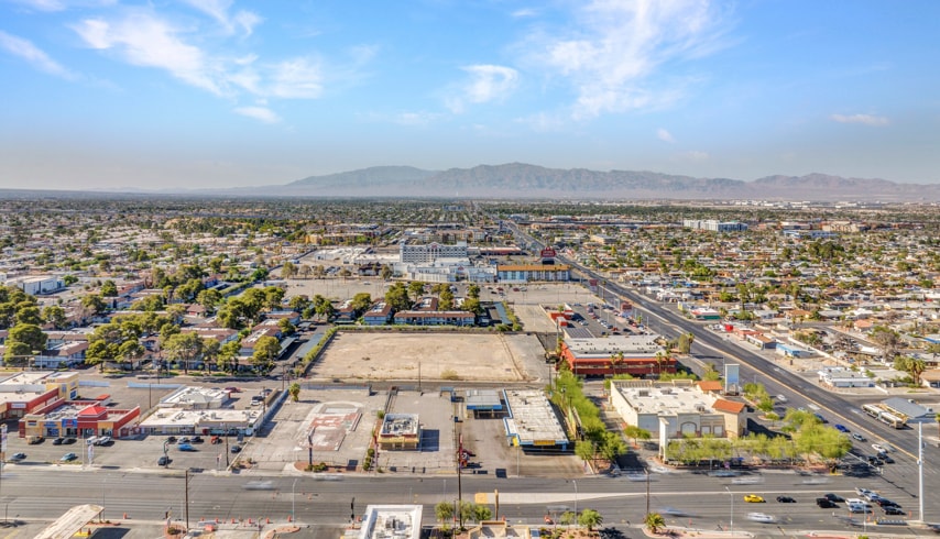 4830-4840 W Charleston Blvd., Las Vegas, NV for lease - Aerial - Image 3 of 4