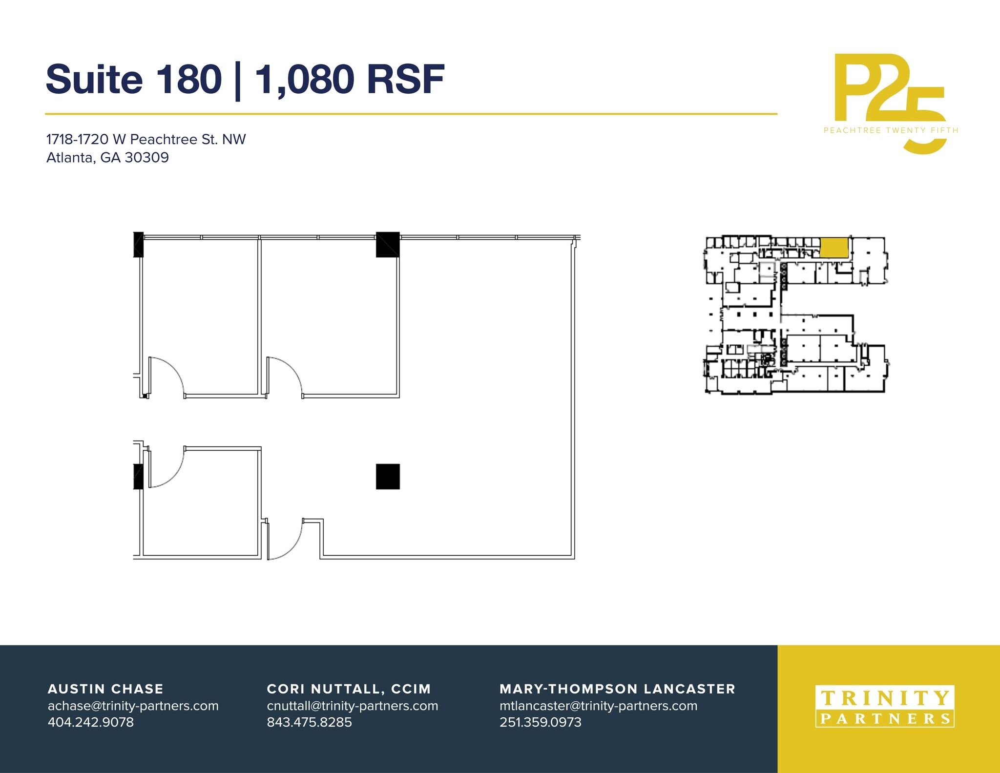 1718-1720 NW Peachtree St, Atlanta, GA à louer Plan de site- Image 1 de 1