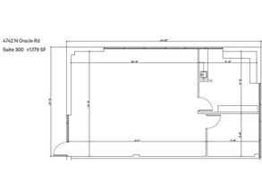 4720 N Oracle Rd, Tucson, AZ à louer Plan d’étage- Image 1 de 1