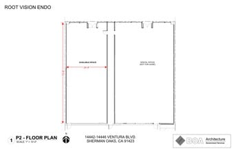 14444-14446 Ventura Blvd, Sherman Oaks, CA for lease Site Plan- Image 2 of 2