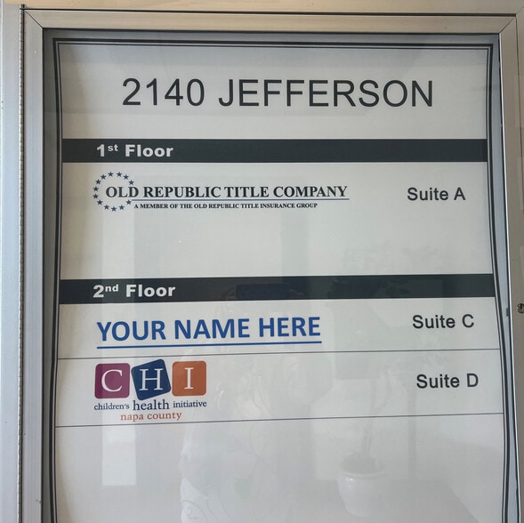 2140 Jefferson St, Napa, CA for lease - Building Photo - Image 2 of 9