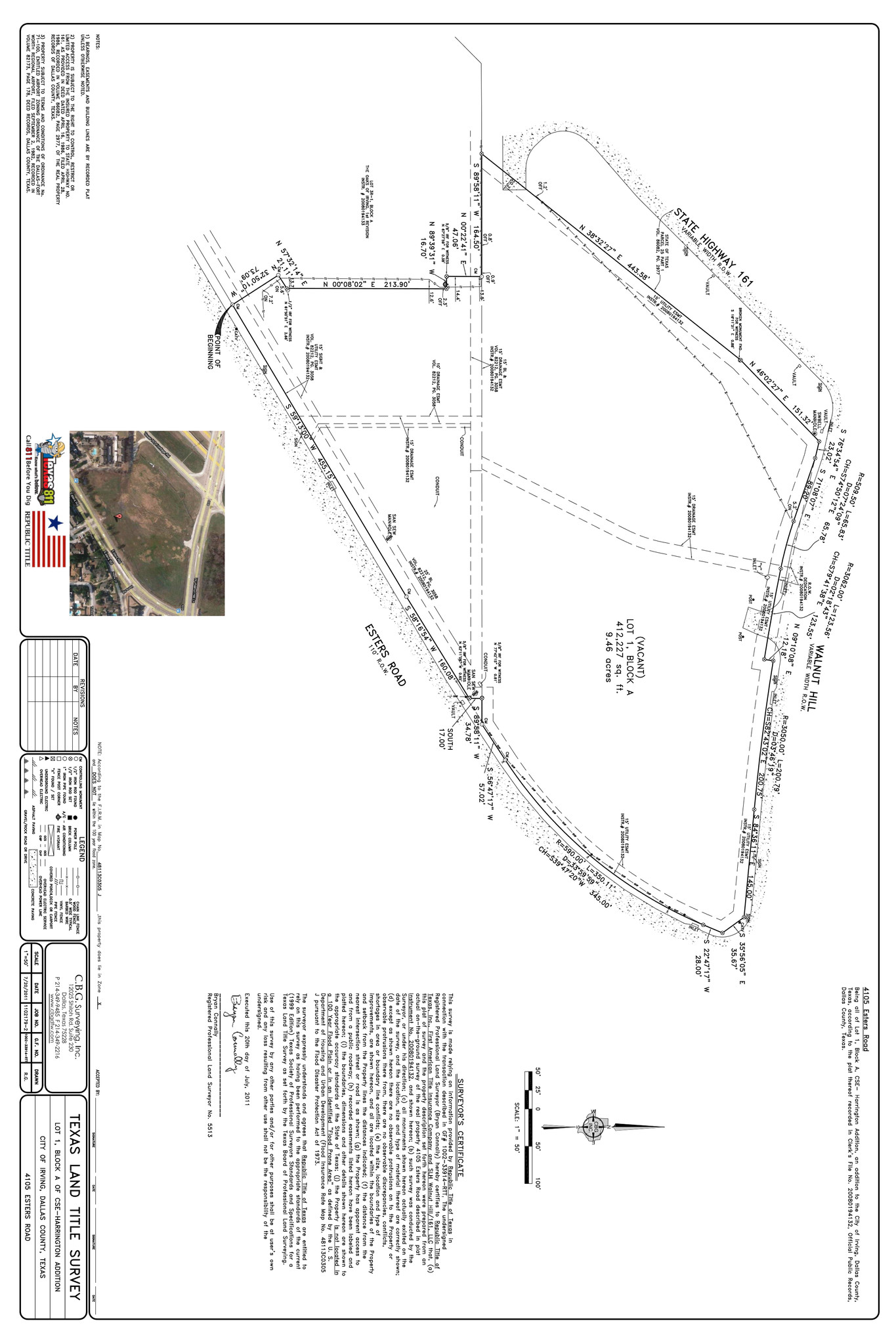 4105 Esters Rd, Irving, TX à vendre Plan cadastral- Image 1 de 4