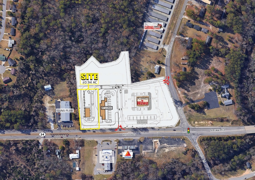 1589 N Bragg Blvd, Spring Lake, NC for lease - Aerial - Image 3 of 4