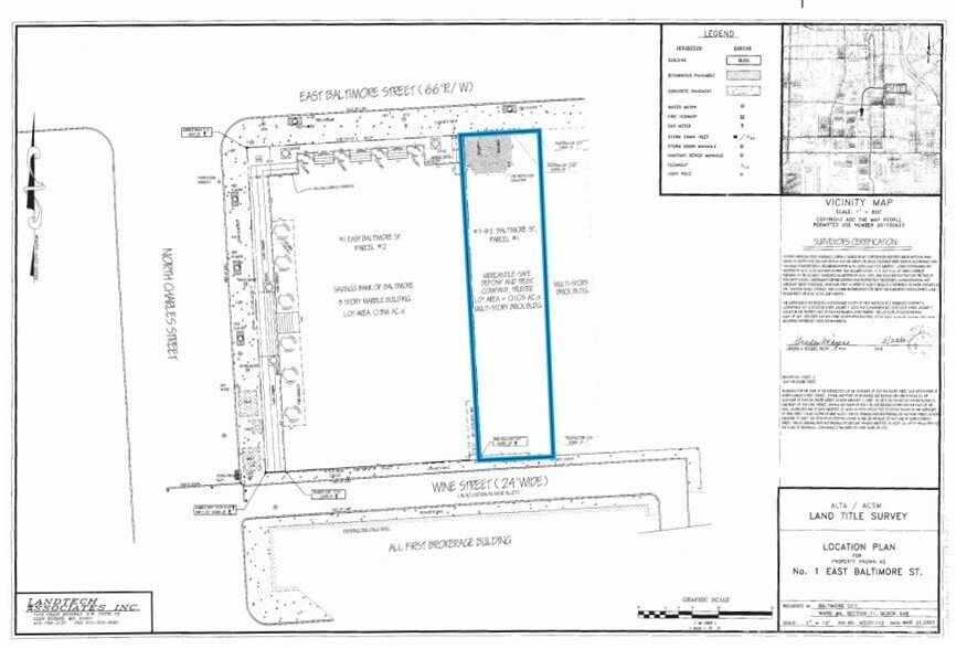 7 E Baltimore St, Baltimore, MD à louer - Plan cadastral - Image 2 de 24