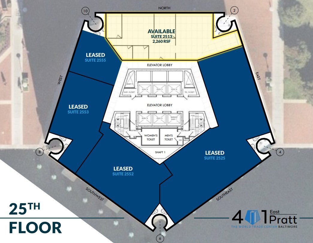 401 E Pratt St, Baltimore, MD for lease Floor Plan- Image 1 of 2