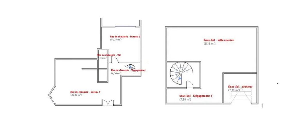 Office in Lyon for sale - Floor Plan - Image 1 of 5