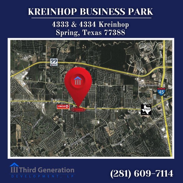 4333-4334 Kreinhop Rd, Spring, TX à louer - Vidéo sur l’inscription commerciale - Image 2 de 19