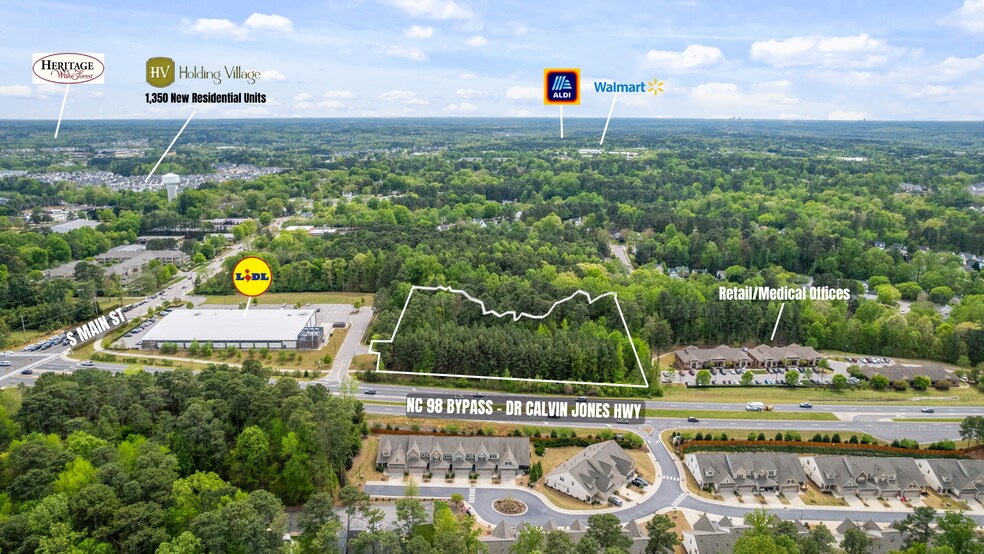 Dr Calvin Jones Hwy, Wake Forest, Wake Forest, NC à vendre - Aérien - Image 3 de 7