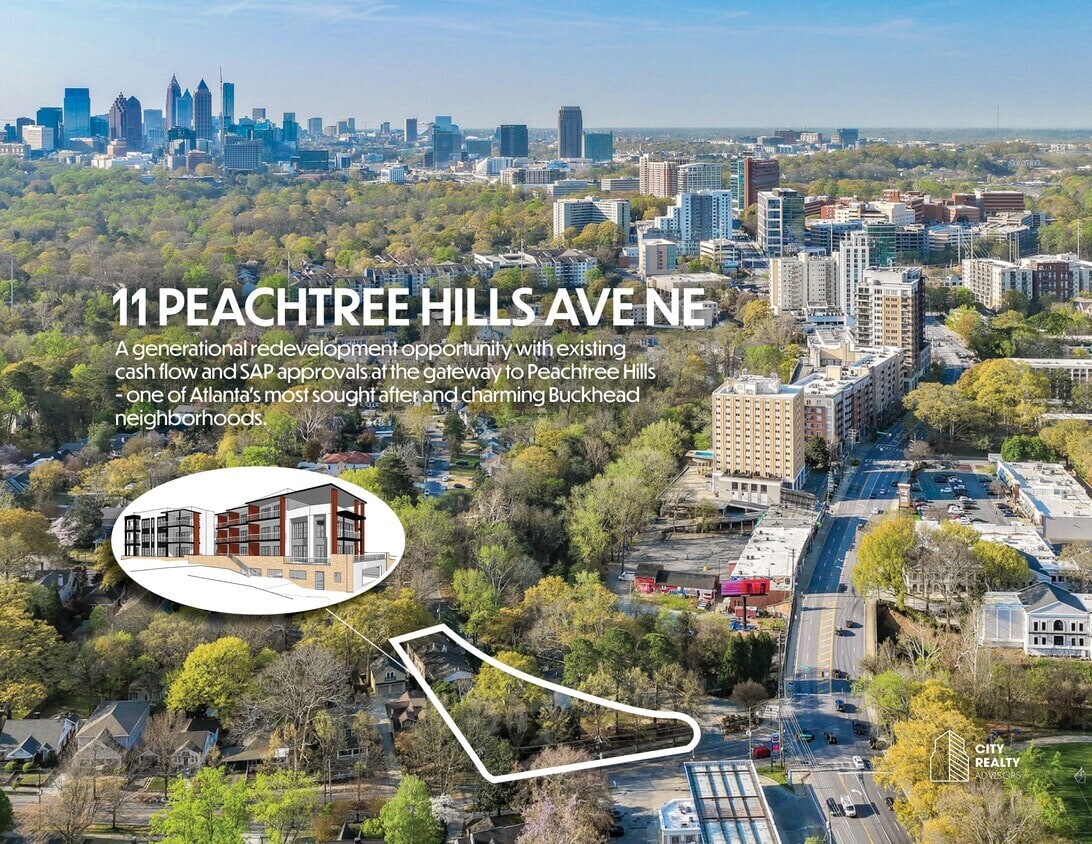 11 Peachtree Hills Ave NE, Atlanta, GA à vendre Aérien- Image 1 de 7