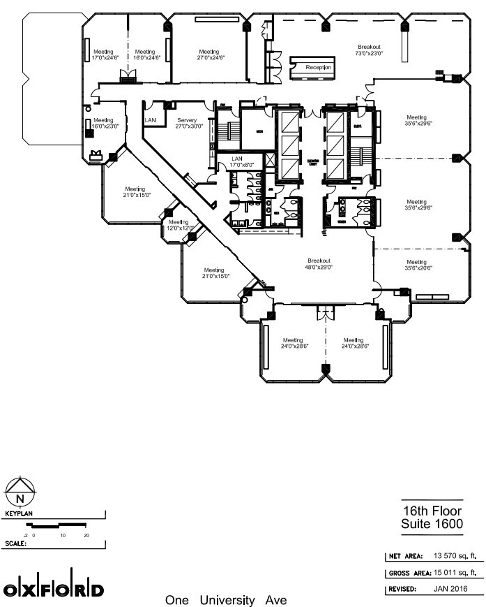 1 University Ave, Toronto, ON à louer Plan d’étage- Image 1 de 1