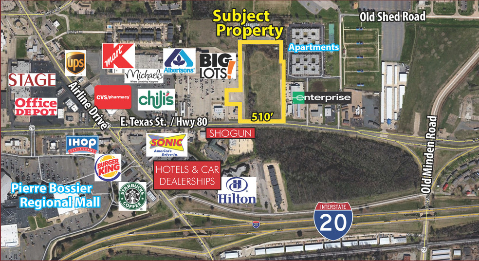 E Texas St, Bossier City, LA for sale - Building Photo - Image 1 of 1