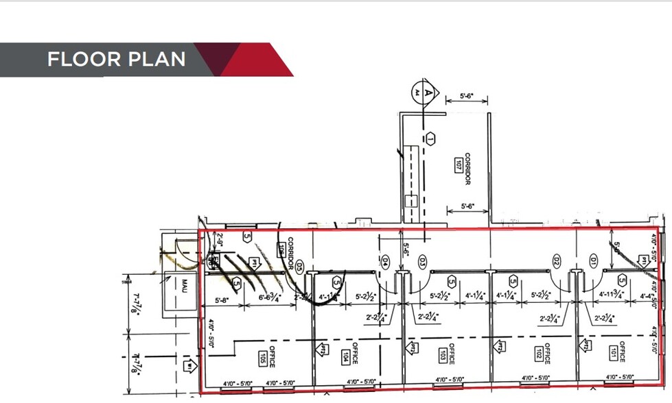 1804 5 St, Nisku, AB for lease - Floor Plan - Image 1 of 4