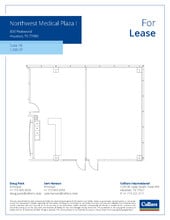 800 Peakwood Dr, Houston, TX à louer Plan d’étage- Image 1 de 1
