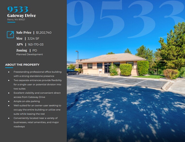 9533 Gateway Dr, Reno, NV à vendre - Photo du bâtiment - Image 2 de 2