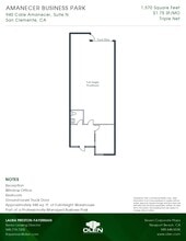 940 Calle Amanecer, San Clemente, CA for lease Floor Plan- Image 1 of 1
