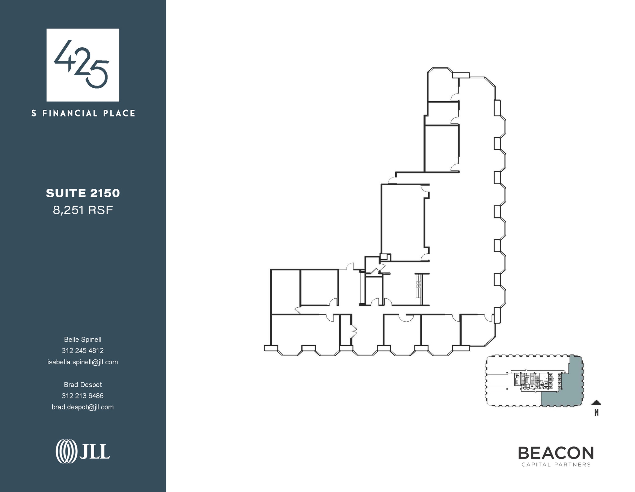 425 S Financial Pl, Chicago, IL for lease Floor Plan- Image 1 of 5