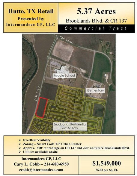 CR137 & Future Brooklands Blvd, Hutto, TX à vendre - Autre - Image 3 de 11