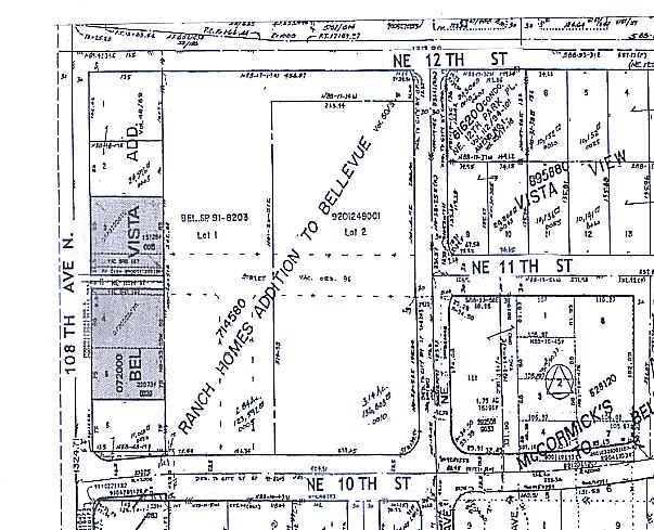 1106 108th Ave NE, Bellevue, WA à vendre - Plan cadastral - Image 3 de 8