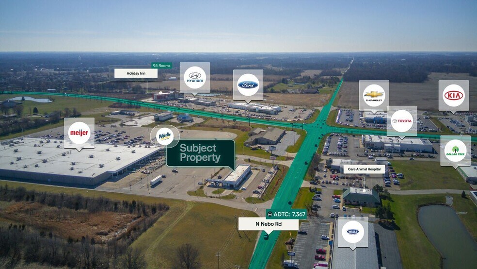 3500 N Nebo Rd, Muncie, IN à vendre - Aérien - Image 2 de 3