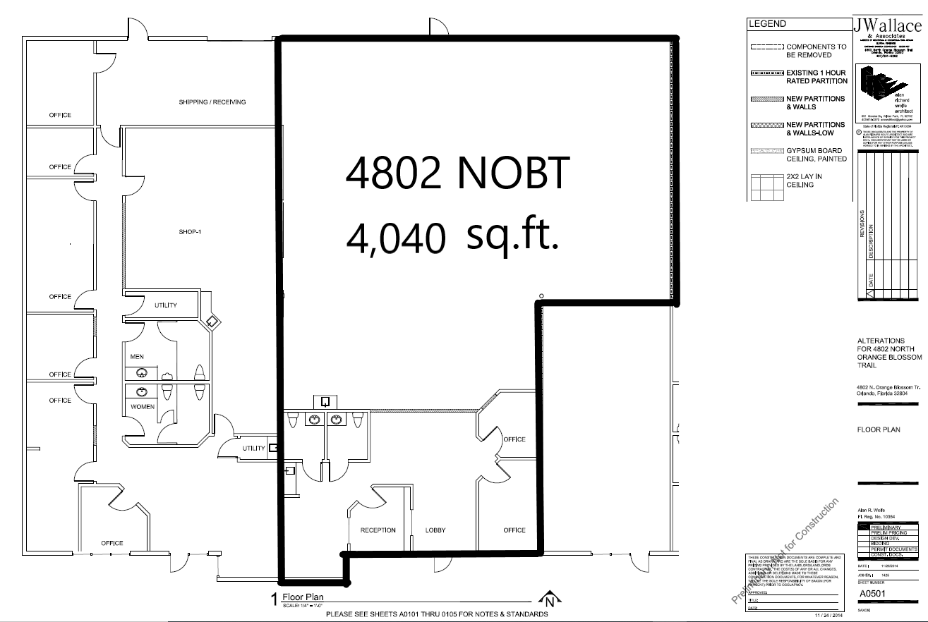 4780-4806 N Orange Blossom Trl, Orlando, FL à louer Plan d’étage- Image 1 de 1