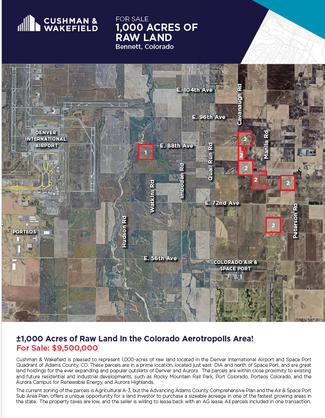 More details for ±1,000 Acres of Raw Land – Land for Sale