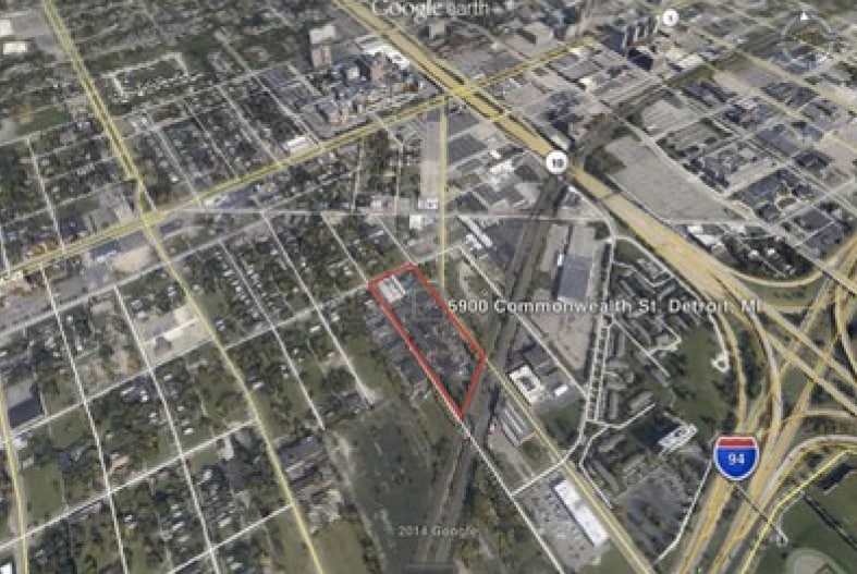 5900 Commonwealth St, Detroit, MI for lease - Aerial - Image 3 of 3