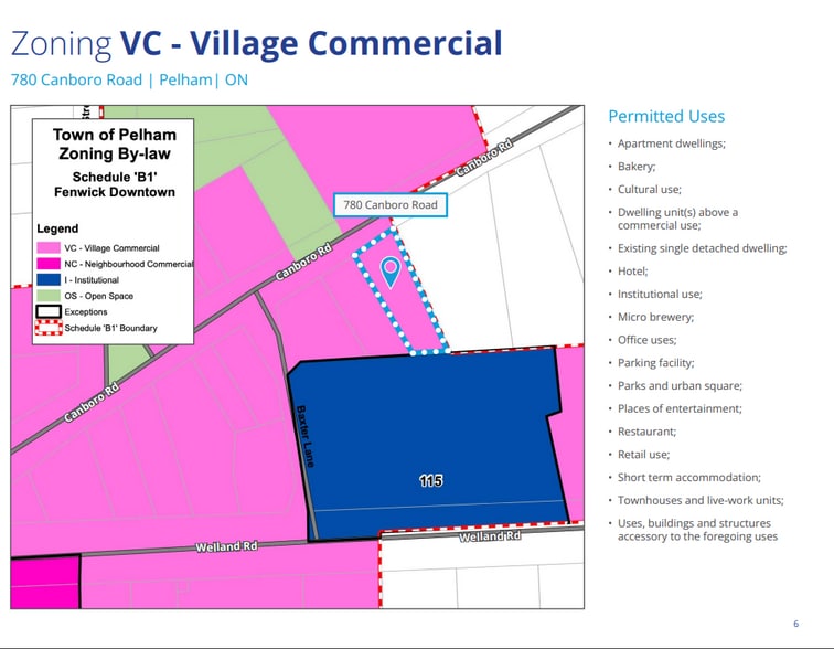 780 Canboro Rd, Pelham, ON à louer - Plan cadastral - Image 2 de 2
