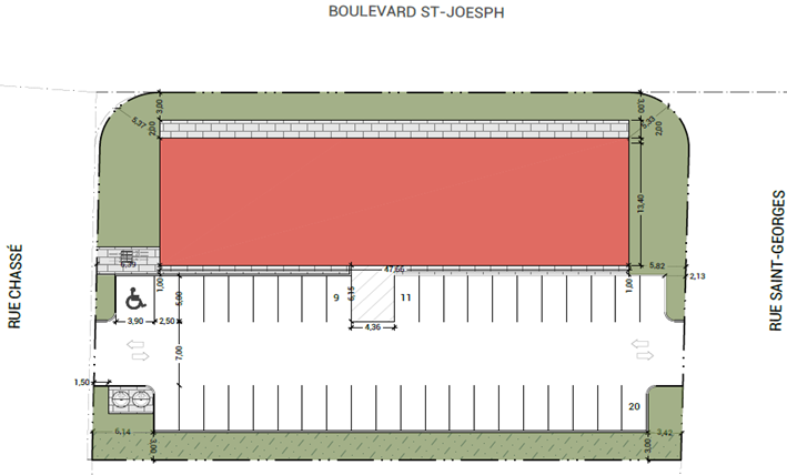 1495 Blvd Bd Saint-Joseph, Drummondville, QC for lease Site Plan- Image 1 of 1