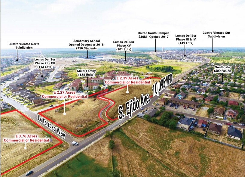 XX S Ejido Ave, Laredo, TX for sale - Aerial - Image 2 of 3