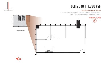 530 B St, San Diego, CA à louer Plan d  tage- Image 1 de 10