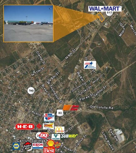 2214 N First St, Carrizo Springs, TX à vendre - Aérien - Image 3 de 4